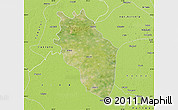 Satellite Map of Kaithal, physical outside