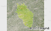 Satellite Map of Kaithal, semi-desaturated