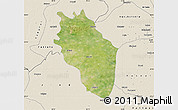 Satellite Map of Kaithal, shaded relief outside