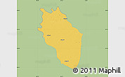 Savanna Style Map of Kaithal, single color outside