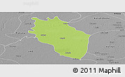 Physical Panoramic Map of Kaithal, desaturated