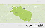 Physical Panoramic Map of Kaithal, lighten