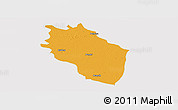 Political Panoramic Map of Kaithal, cropped outside