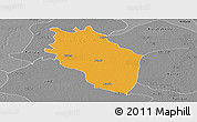 Political Panoramic Map of Kaithal, desaturated