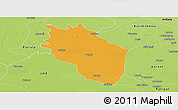 Political Panoramic Map of Kaithal, physical outside