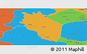 Political Panoramic Map of Kaithal