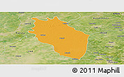 Political Panoramic Map of Kaithal, satellite outside