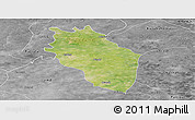 Satellite Panoramic Map of Kaithal, desaturated