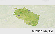 Satellite Panoramic Map of Kaithal, lighten