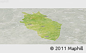 Satellite Panoramic Map of Kaithal, lighten, semi-desaturated