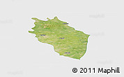 Satellite Panoramic Map of Kaithal, single color outside