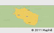 Savanna Style Panoramic Map of Kaithal, single color outside