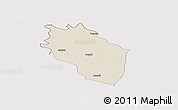 Shaded Relief Panoramic Map of Kaithal, cropped outside