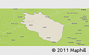 Shaded Relief Panoramic Map of Kaithal, physical outside