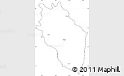 Blank Simple Map of Kaithal, cropped outside