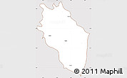 Classic Style Simple Map of Kaithal, cropped outside