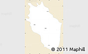 Classic Style Simple Map of Kaithal, single color outside