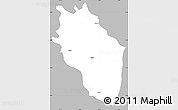 Gray Simple Map of Kaithal, single color outside