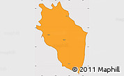 Political Simple Map of Kaithal, cropped outside