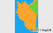 Political Simple Map of Kaithal