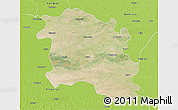 Satellite 3D Map of Sirsa, physical outside