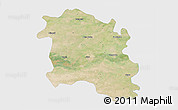 Satellite 3D Map of Sirsa, single color outside