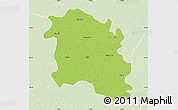Physical Map of Sirsa, lighten