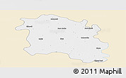 Classic Style Panoramic Map of Sirsa, single color outside