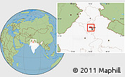 Savanna Style Location Map of Sonipat, highlighted country