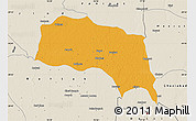 Political Map of Sonipat, shaded relief outside