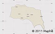 Shaded Relief Map of Sonipat, cropped outside