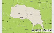 Shaded Relief Map of Sonipat, physical outside