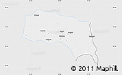 Silver Style Map of Sonipat, single color outside
