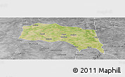 Satellite Panoramic Map of Sonipat, desaturated