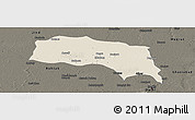 Shaded Relief Panoramic Map of Sonipat, darken
