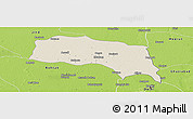 Shaded Relief Panoramic Map of Sonipat, physical outside