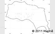 Blank Simple Map of Sonipat, cropped outside, no labels