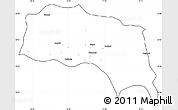 Blank Simple Map of Sonipat, cropped outside