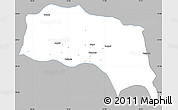 Gray Simple Map of Sonipat, single color outside