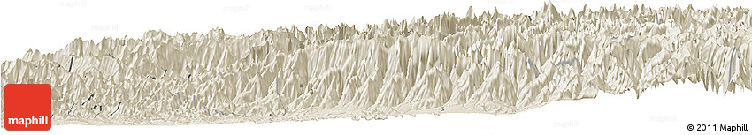 Shaded Relief Horizon Map of Chamba Shaded Relief Horizon Map of Chamba