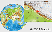 Physical Location Map of Kullu