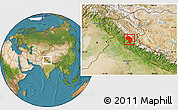 Satellite Location Map of Kullu
