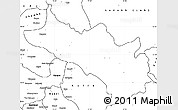 Blank Simple Map of Lahul and Spiti