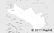 Silver Style Simple Map of Lahul and Spiti