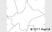 Blank Simple Map of Shimla, no labels