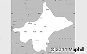 Gray Simple Map of Shimla