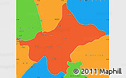 Political Simple Map of Shimla