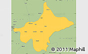 Savanna Style Simple Map of Shimla