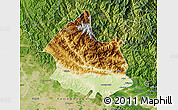 Physical Map of Sirmaur (Nahan), satellite outside