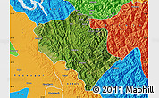 Satellite Map of Solan, political outside